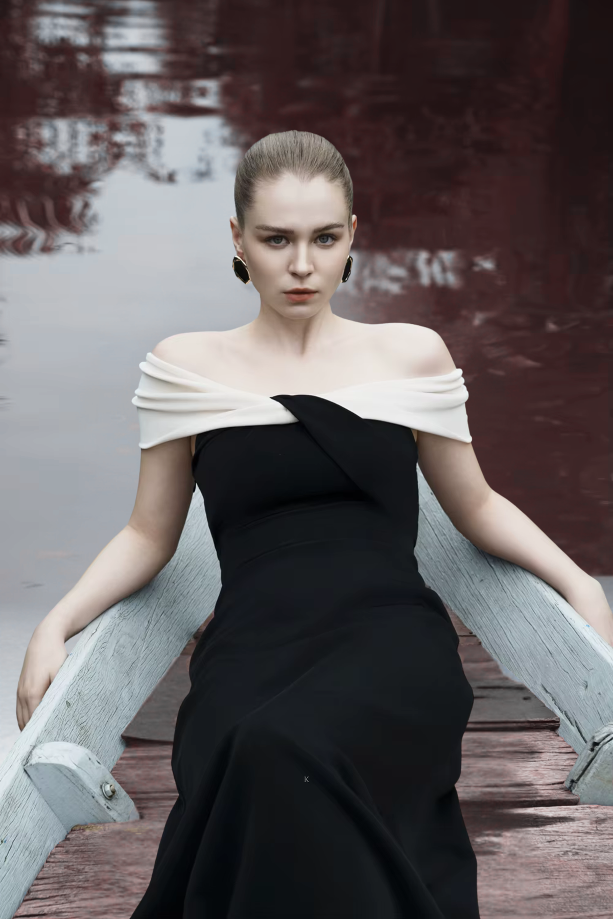 BLACKINA — LUNA OFF THE SHOULDER DRESS
